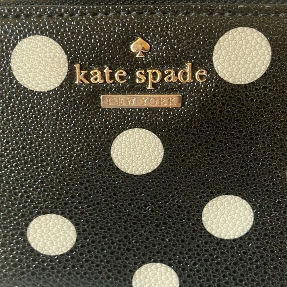 Kate Spade: Spencer Sunshine Dot Zip-around Wallet- 12 card slots-3 slip pockets - Picture 2 of 16